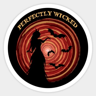 Perfectly wicked vampire Sticker